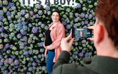 Gender reveal met hortensia’s